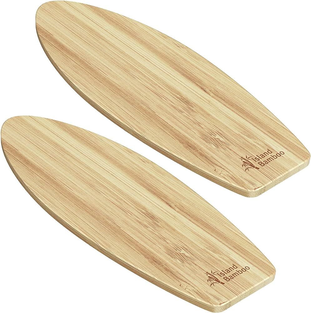 Laguna Bamboo Surf Board Bar Cutting Board Set, 23-inch by 7.5-inch - Earth Friendly Bamboo with ... | Amazon (US)