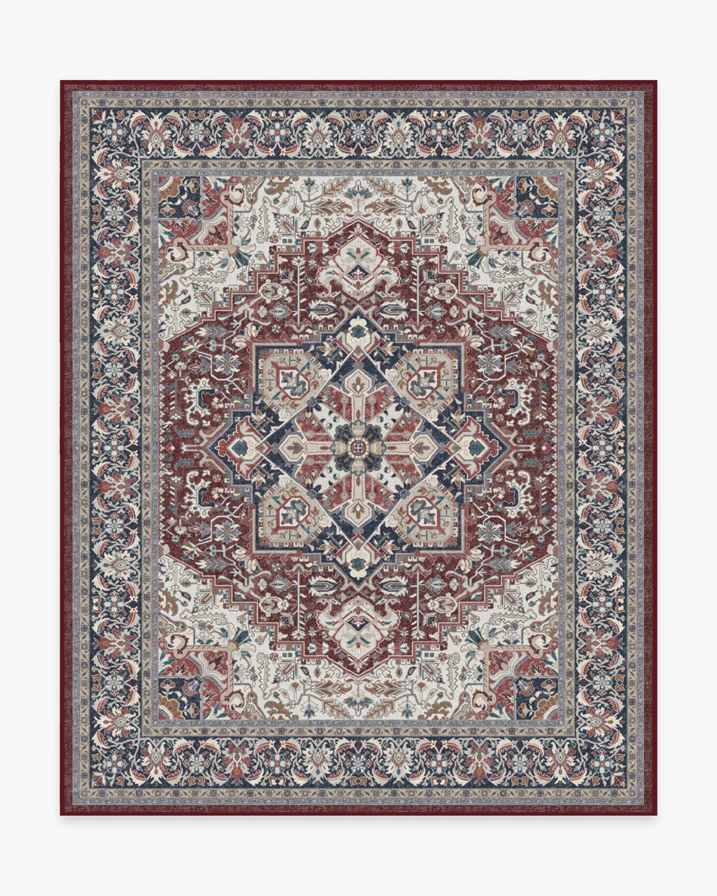 Hendesi Heriz Bordeaux Rug | Ruggable US | Ruggable
