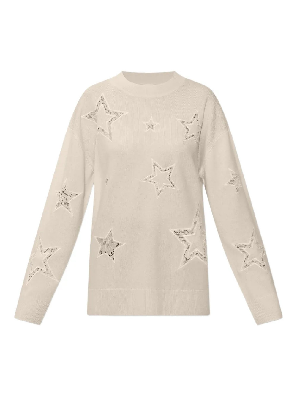 LoveShackFancy star-lace sweater - Neutrals | Farfetch Global