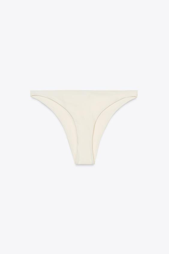 Mid-waist bikini bottoms with an elastic waistband. Inner lining. | Zara UK