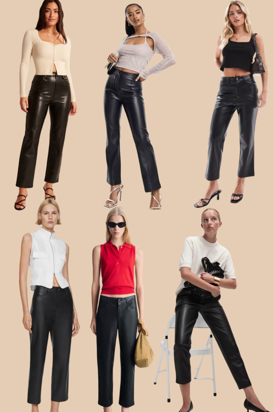 Petite straight leg leather trousers 

#LTKautumn #LTKuk #LTKstyletip