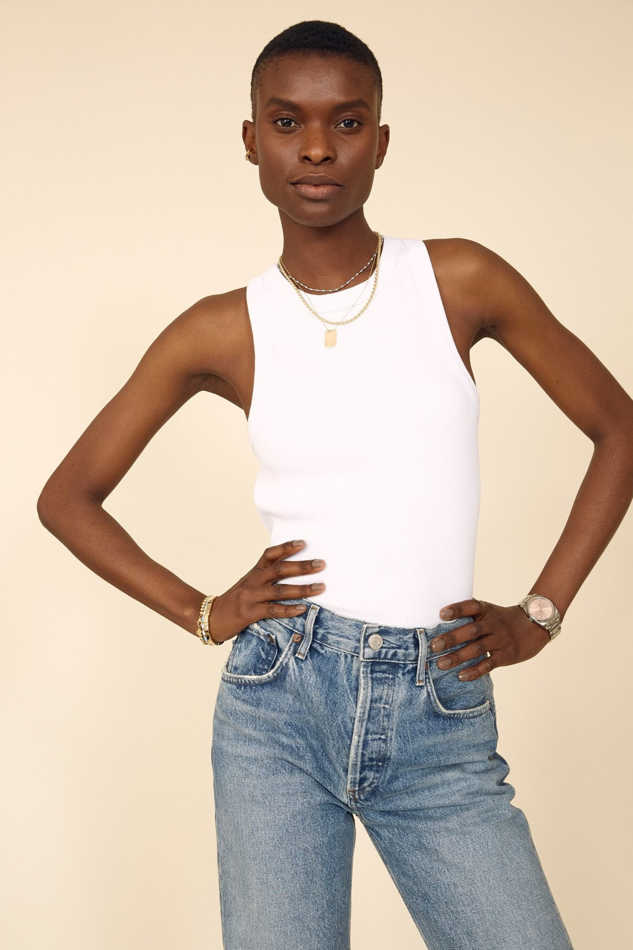 The Not So Basic Tank in White | Modatrova