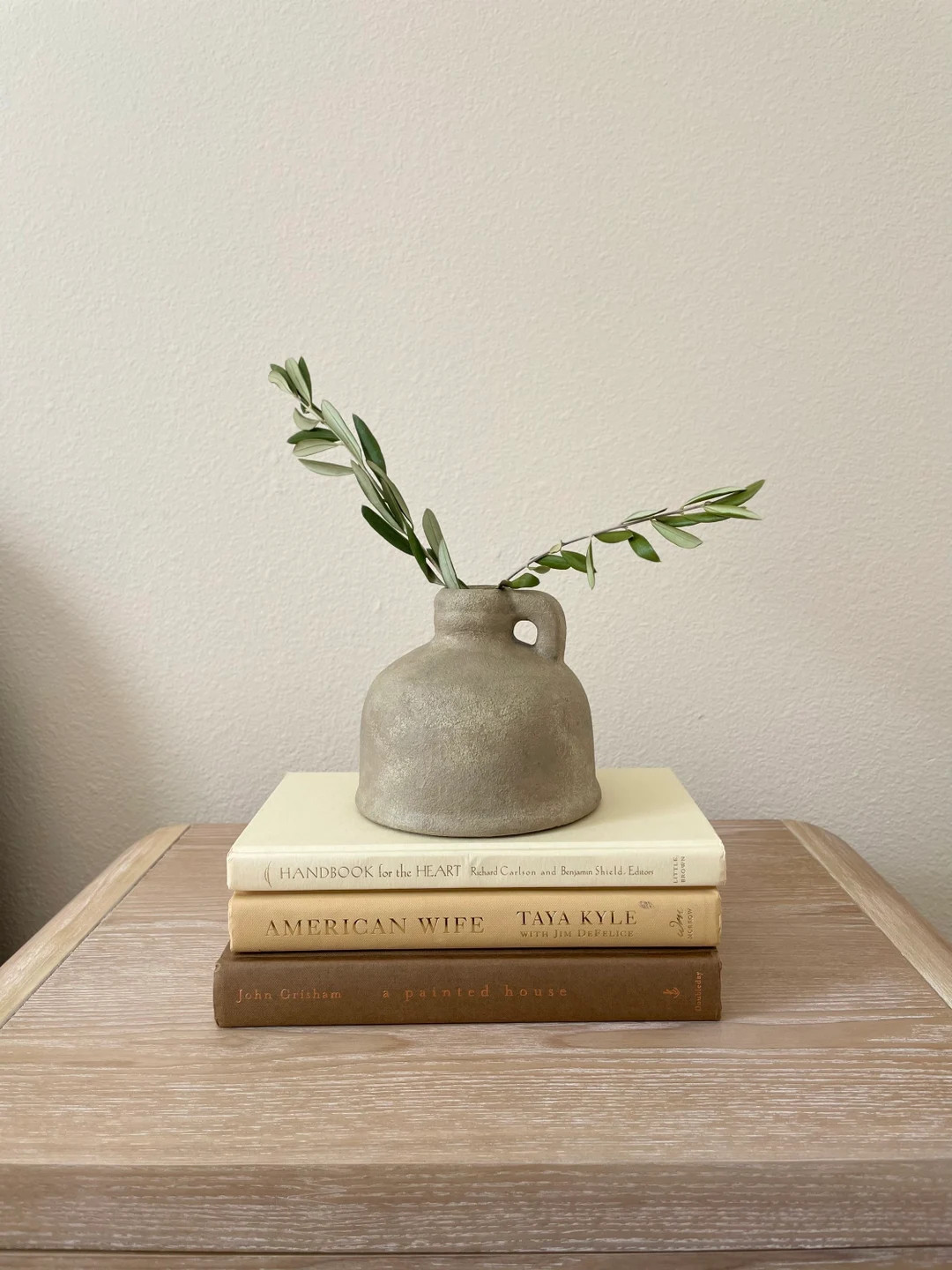 Artisan earthenware vessel aged stone look  vase hand crafted| antique aged pottery vase|home dec... | Etsy (US)