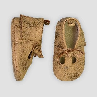 Baby Girls' Moccasin Flats - Just One You® made by carter's Brown 0-3M | Target