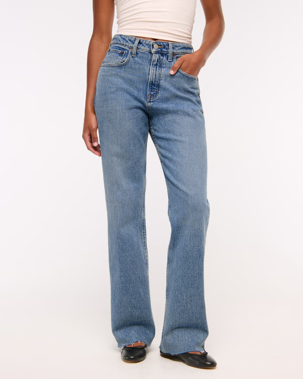 Women's Curve Love High Rise 90s Relaxed Jean | Women's Bottoms | Abercrombie.com | Abercrombie & Fitch (US)