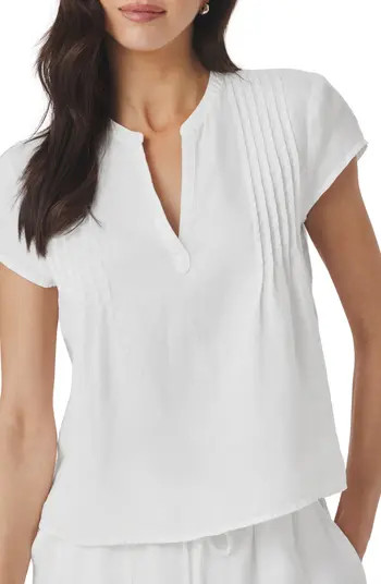 Splendid Stella Pintuck Linen Top | Nordstrom | Nordstrom