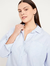 Oversized Button-Down Boyfriend Shirt | Old Navy | Old Navy (US)
