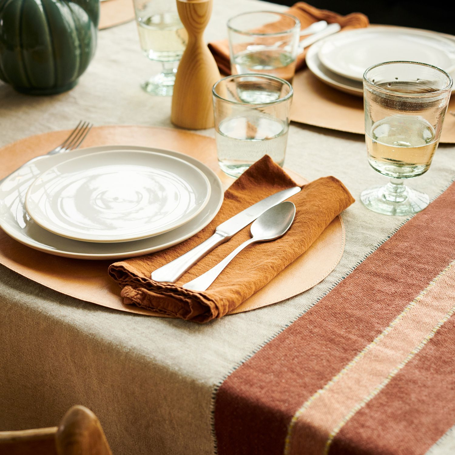 Fisherman Belgian Linen Table Throw | Food52