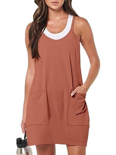 ANRABESS Women Summer Mini Romper Dress Workout Tennis Active Sports Athleisure Outfits built in ... | Amazon (US)