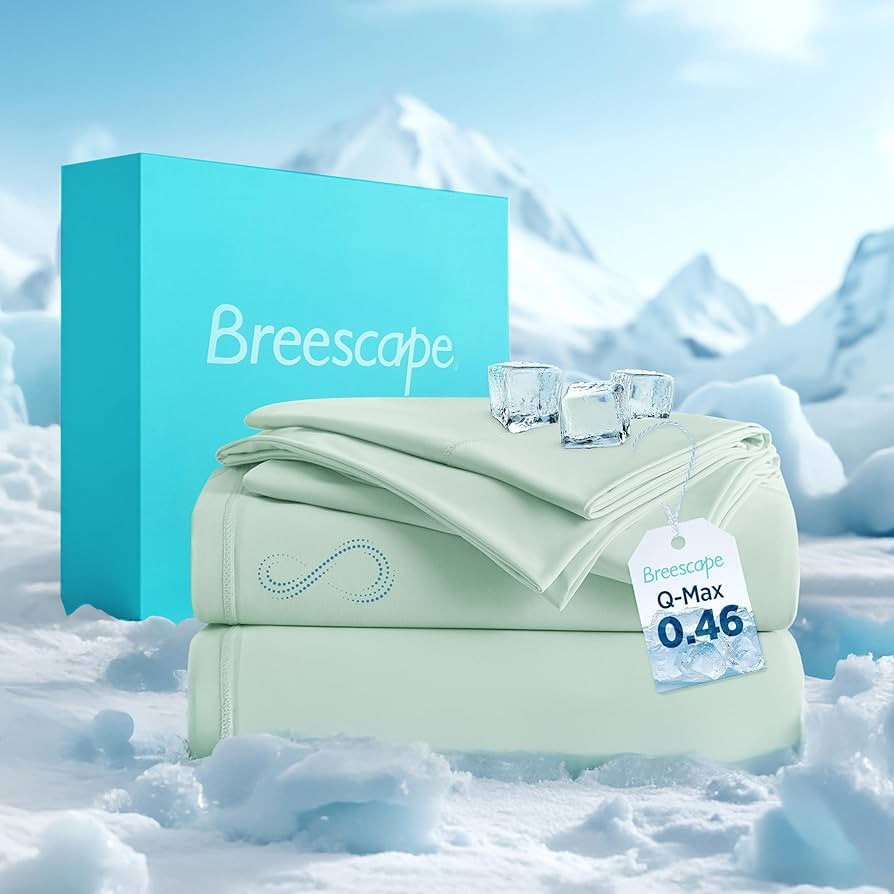 Breescape Cooling Sheets Queen Size - BlendTek Dry & Cool Technology Cooling Bed Sheets for Hot S... | Amazon (US)