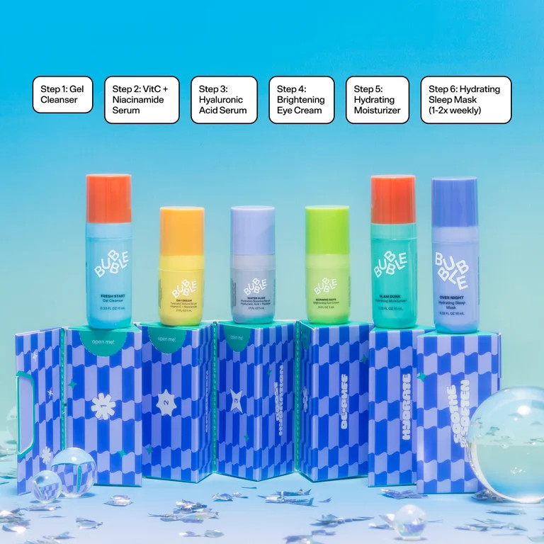 Bubble Tiny Mighties Mini Essentials Holiday Gift Set, 6 Pieces - Walmart.com | Walmart (US)