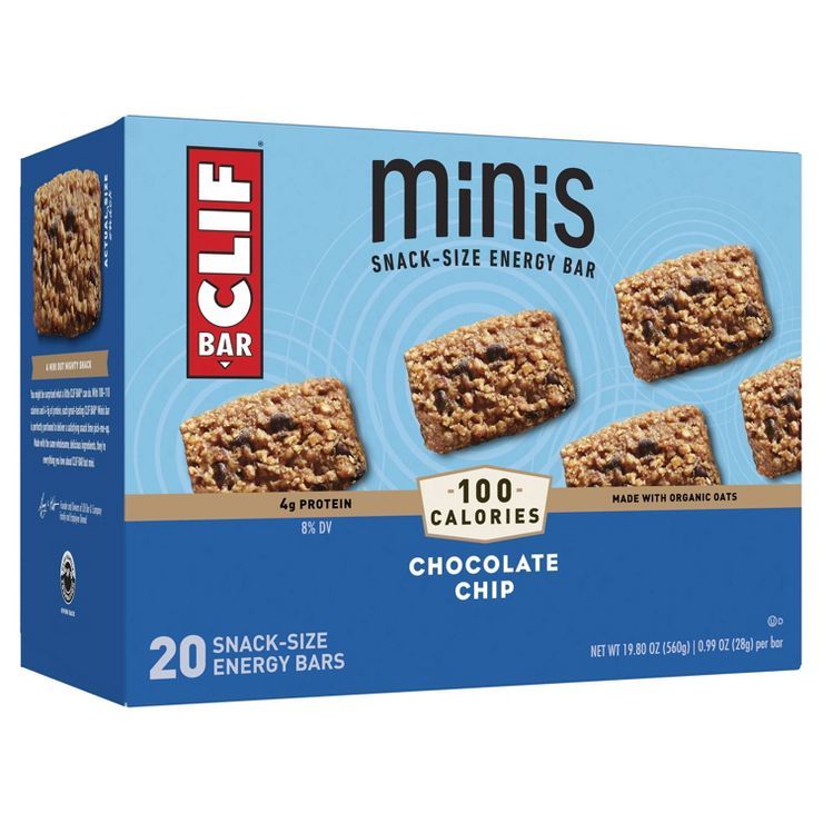 CLIF Bar Chocolate Chip Energy Bar Minis - 20ct | Target
