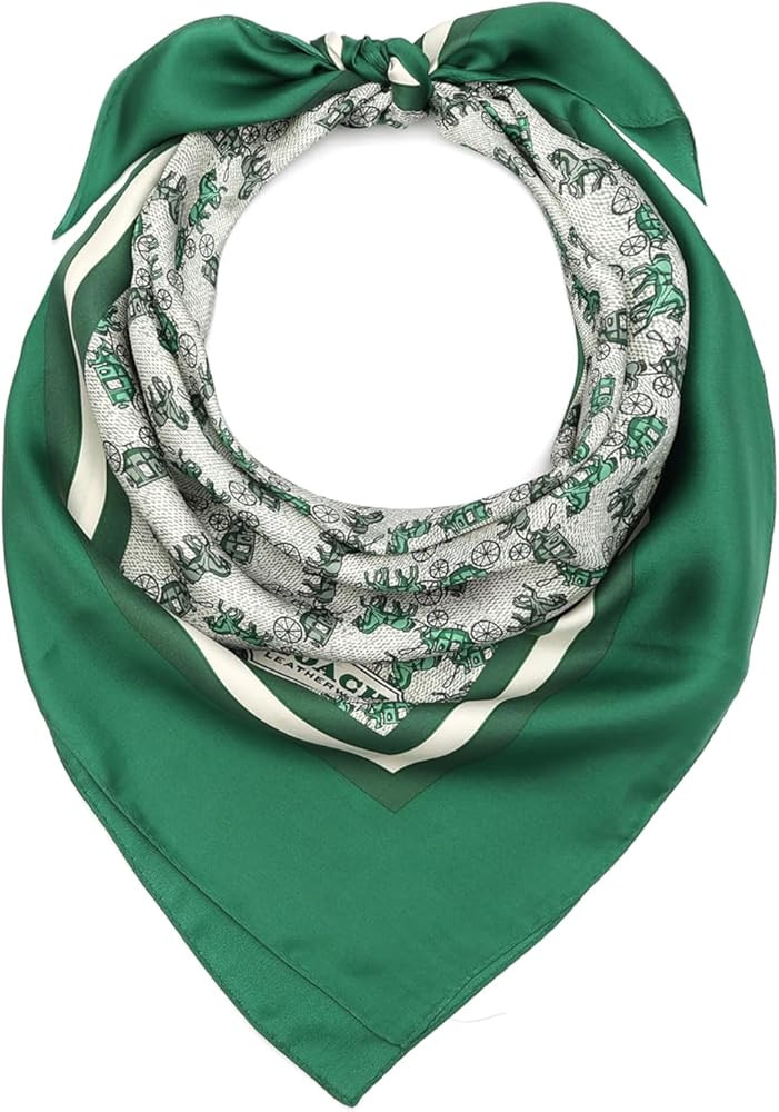 COACH Women's Horse & Carriage Printed Silk Square Square Scarf | Amazon (UK)