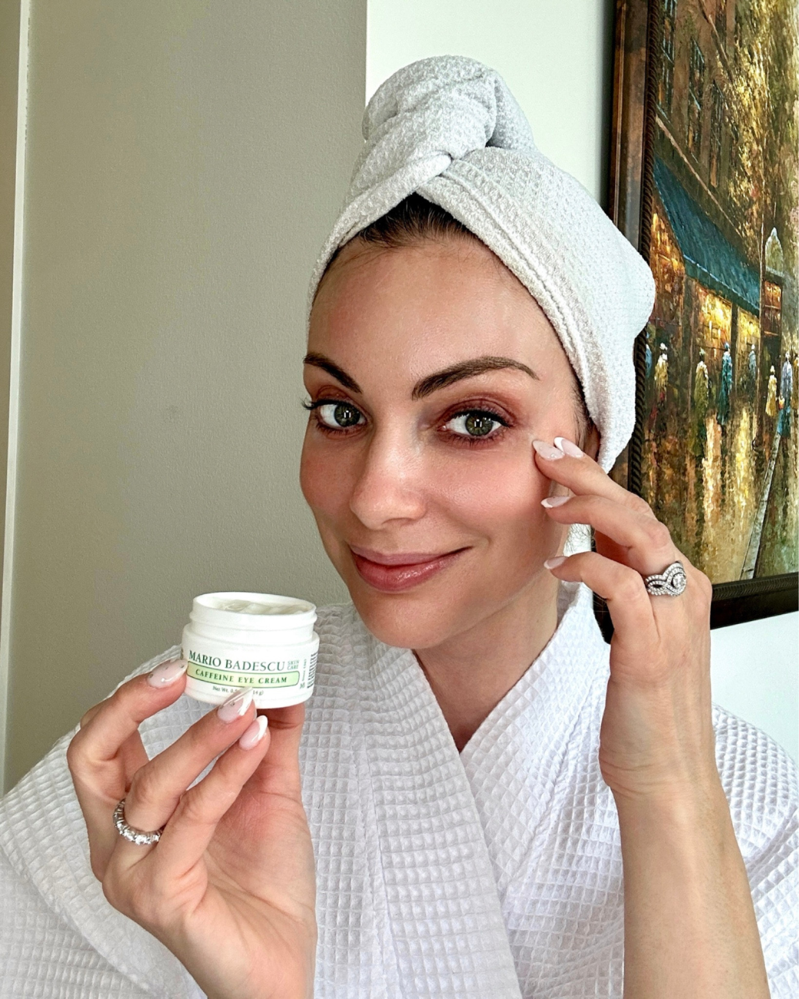 Wake up tired eyes with Mario Badescu Caffeine Eye Cream! 🌟👀 Infused with caffeine, this eye cream helps reduce puffiness and dark circles for a refreshed, youthful look. Tap to add this essential to your skincare routine! #MarioBadescu #CaffeineEyeCream #EyeCare #SkincareEssentials #BrightEyes #AntiPuffiness #ShopNow #YouthfulGlow #BeautyRoutine
