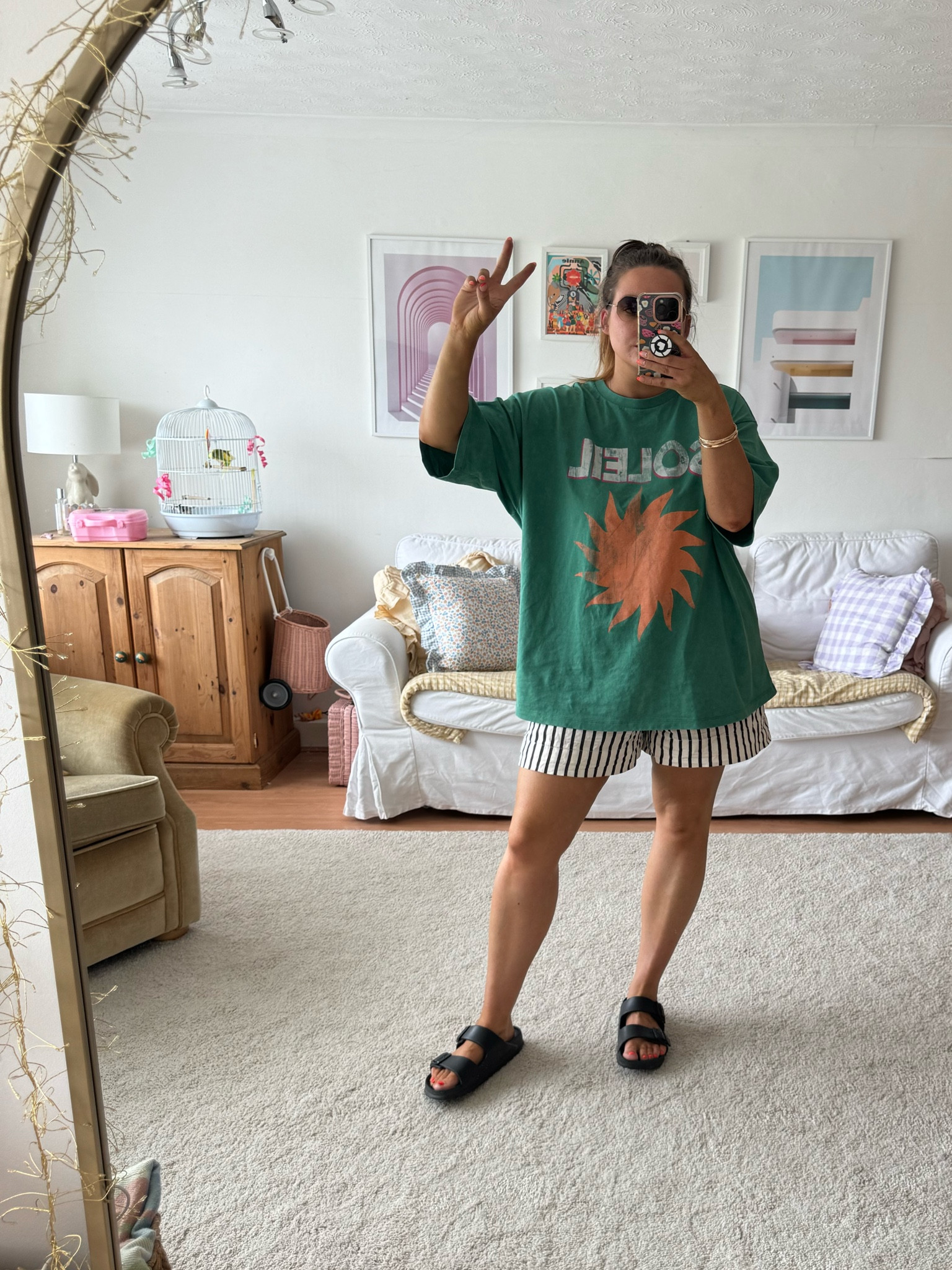 Summer wear
Scandi summer 
Summer clothes 
Holiday outfit 
Oversized tee 
Midsize 
Wearing medium top and large shorts 


#LTKmidsize #LTKSummerSale #LTKsummer