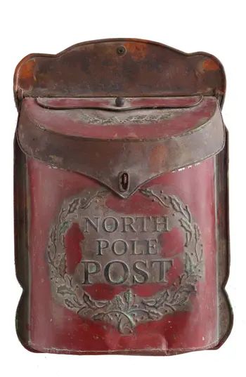 Creative Co-Op North Pole Post Box, Size One Size - Red | Nordstrom