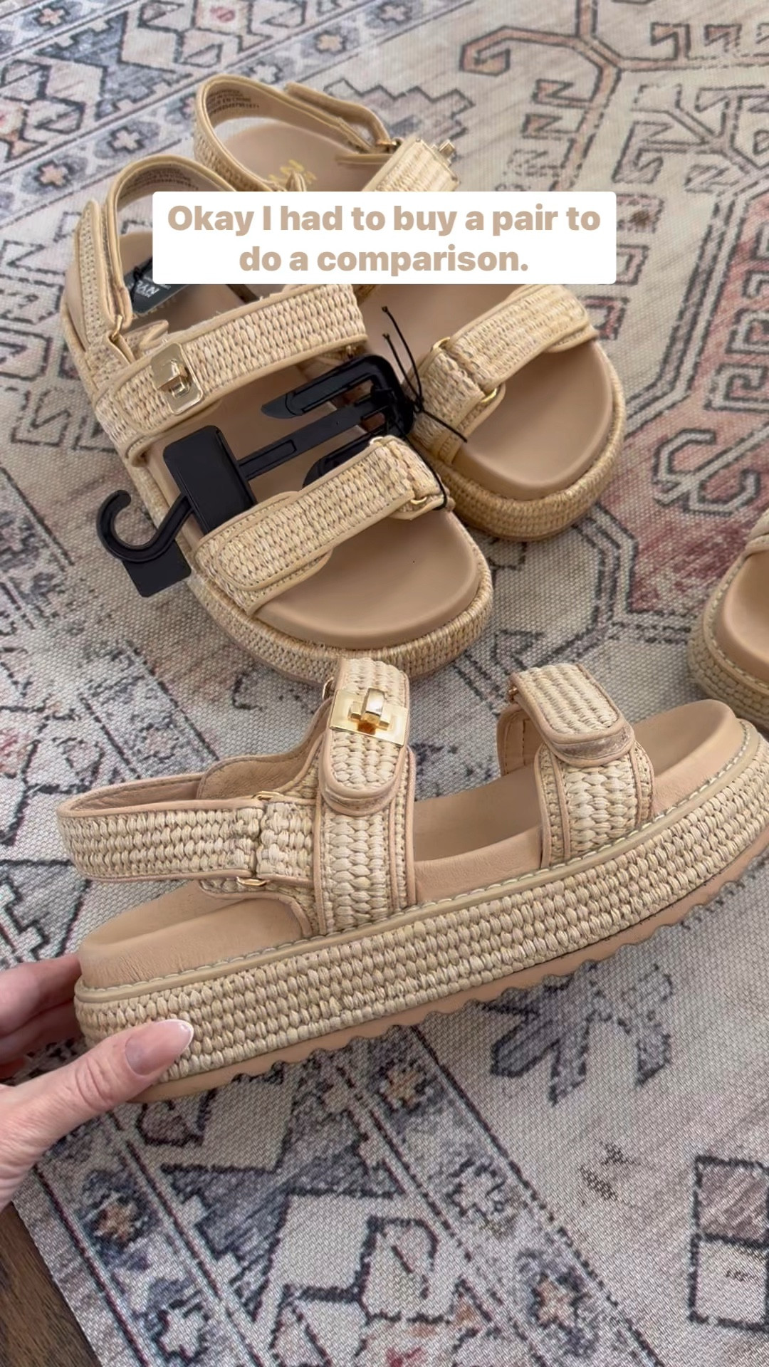 Comparing my Steve Madden Bigmona Platform sandals to the Madden NYC style currently on clearance sale at Walmart. I can’t say they’re dupes because the two brands are sister companies - I grabbed a pair! Linking both to Walmart and Steve Madden below. 

#LTKSaleAlert #LTKShoeCrush #LTKFindsUnder50