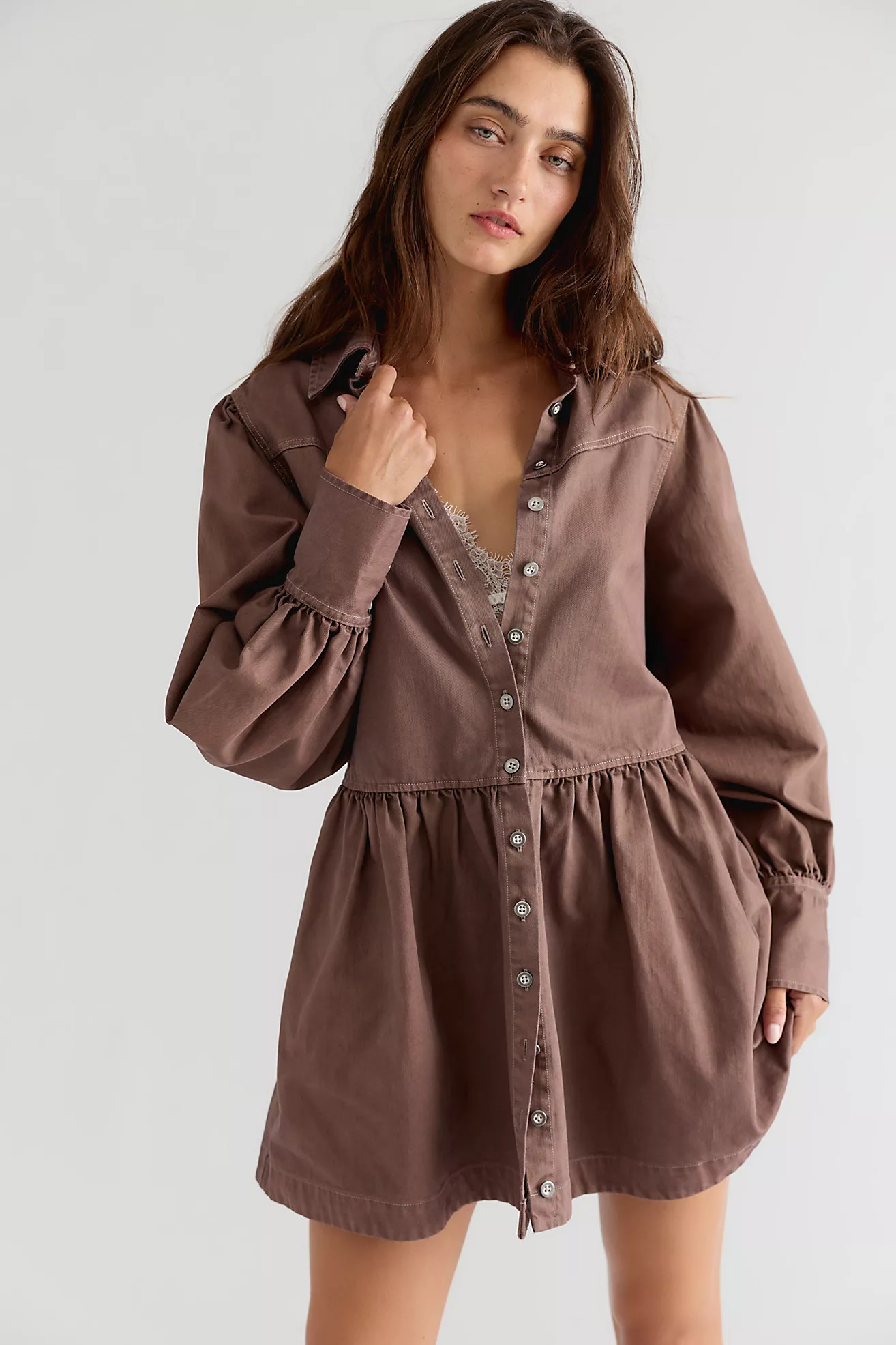 Marris Denim Mini Dress | Free People (Global - UK&FR Excluded)