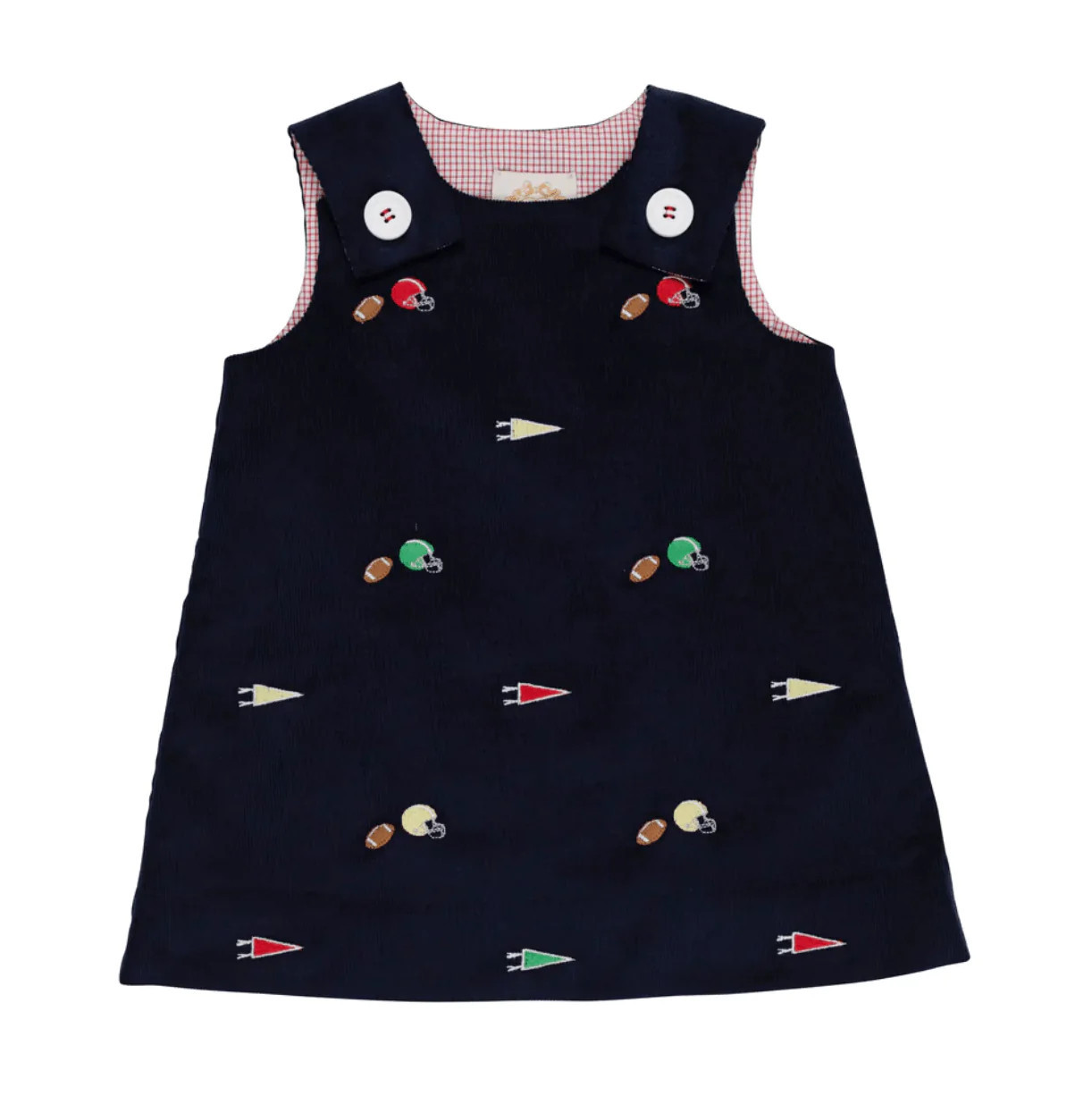 juliet jumper in nantucket navy with football embroidery | Ellifox