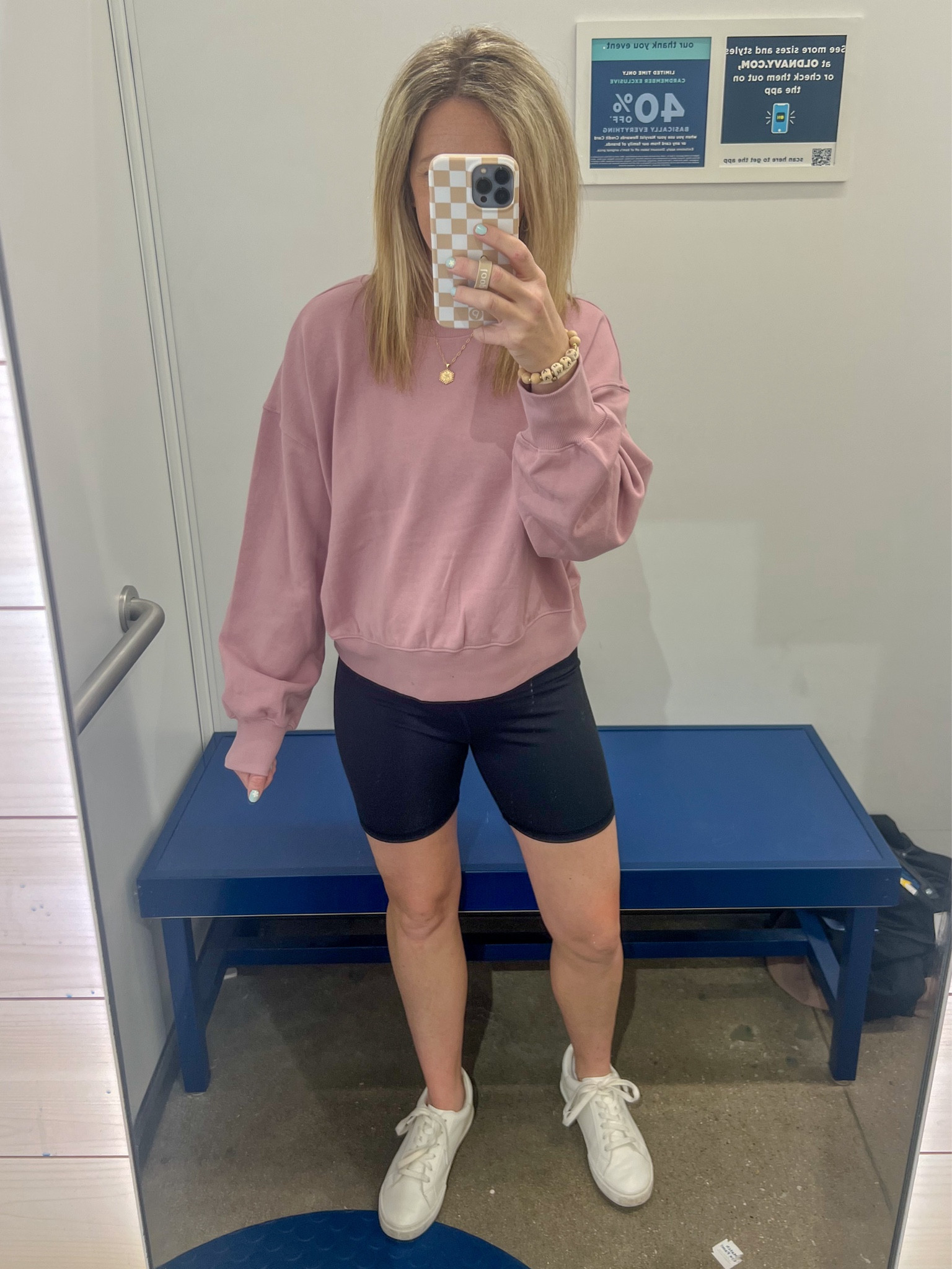 Old Navy Try On
Sweatshirt and biker shorts 
25 weeks pregnant 

#LTKfitness #LTKbump #LTKsalealert
