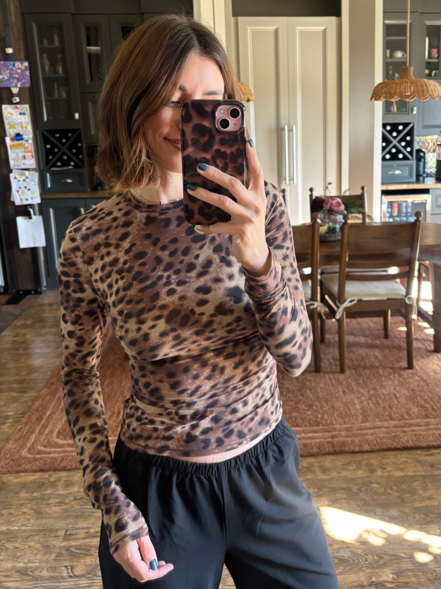 Wearing size small in top and bottoms