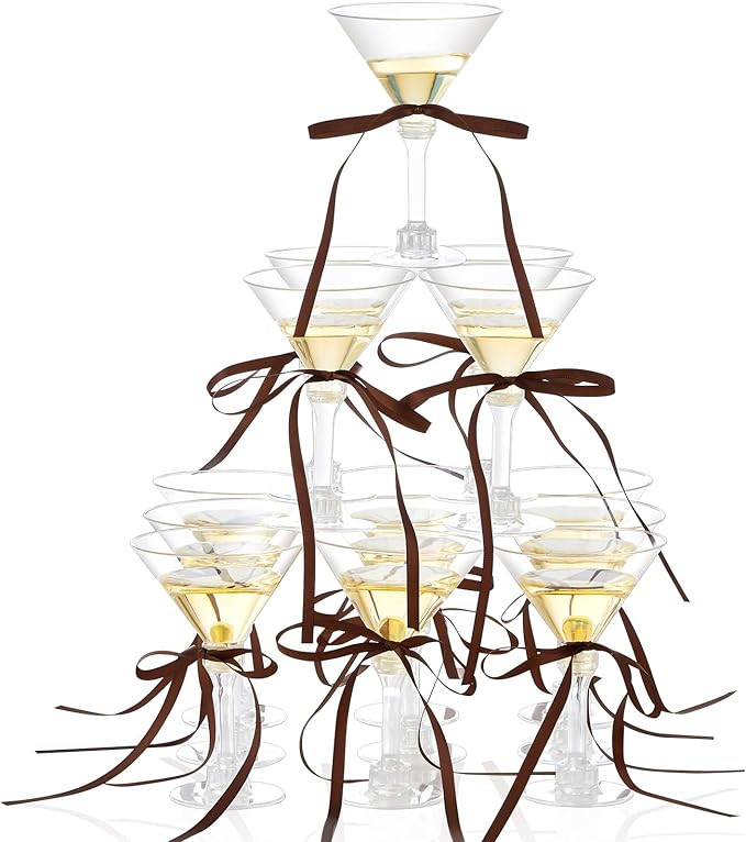 Maxdot 30 Sets A Tini Bit Older Birthday Party Supplies 5 oz Espresso Martini Glasses Plastic Min... | Amazon (US)