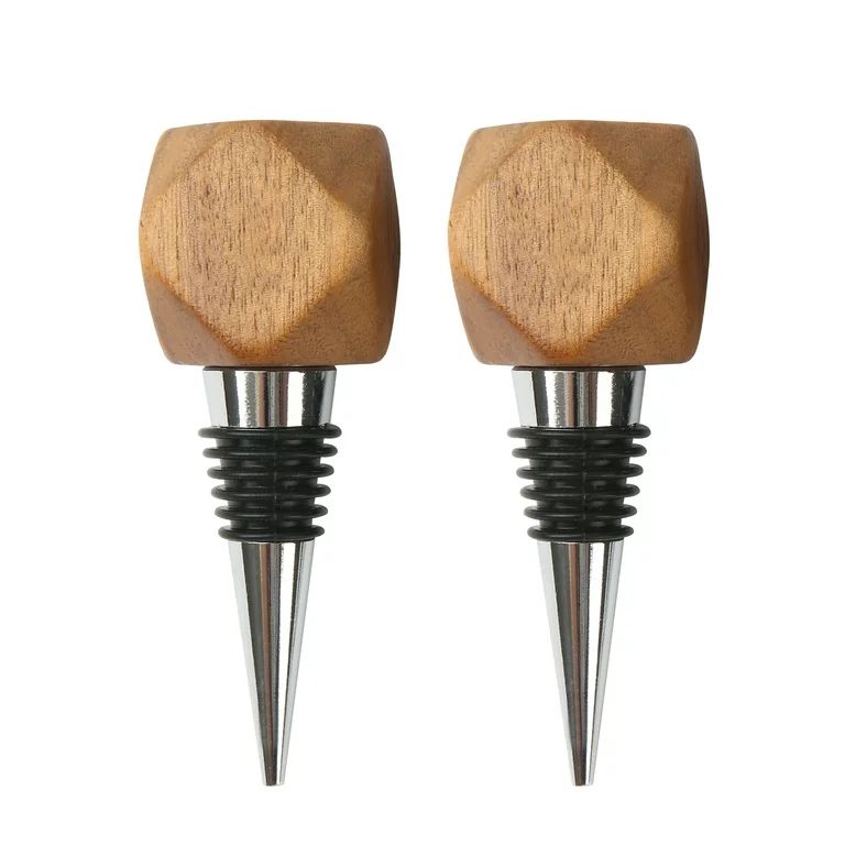 BHG 2PACK WINE STOPPER WITH Acacia wood | Walmart (US)