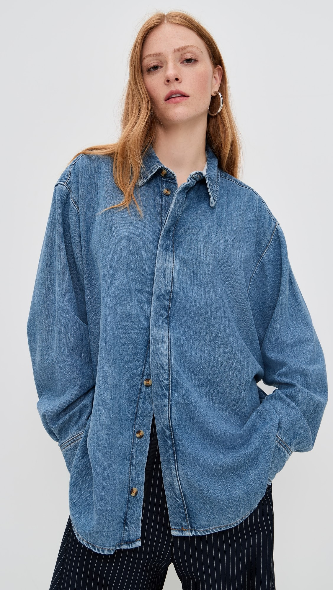 Oversized Denim Shirt | Shopbop