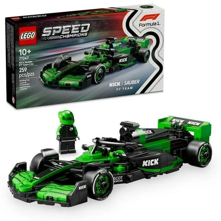 LEGO Speed Champions KICK Sauber F1 Team C44 Race Car Toys - Building Set For Kids, Boys & Girls, Ages 10+ - Toy Cars for F1 Fans - Gift Ideas for Birthdays - 77247 | Walmart (US)