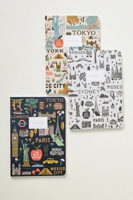 Rifle Paper Co. Stitched Notebook Set | Anthropologie (US)