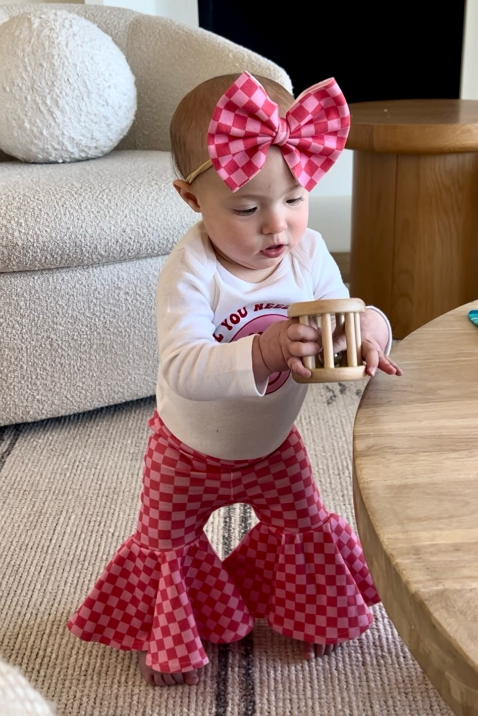 Baby girl Valentines outfit bell bottoms bow 3 piece set 

#LTKkids #LTKSeasonal #LTKbaby