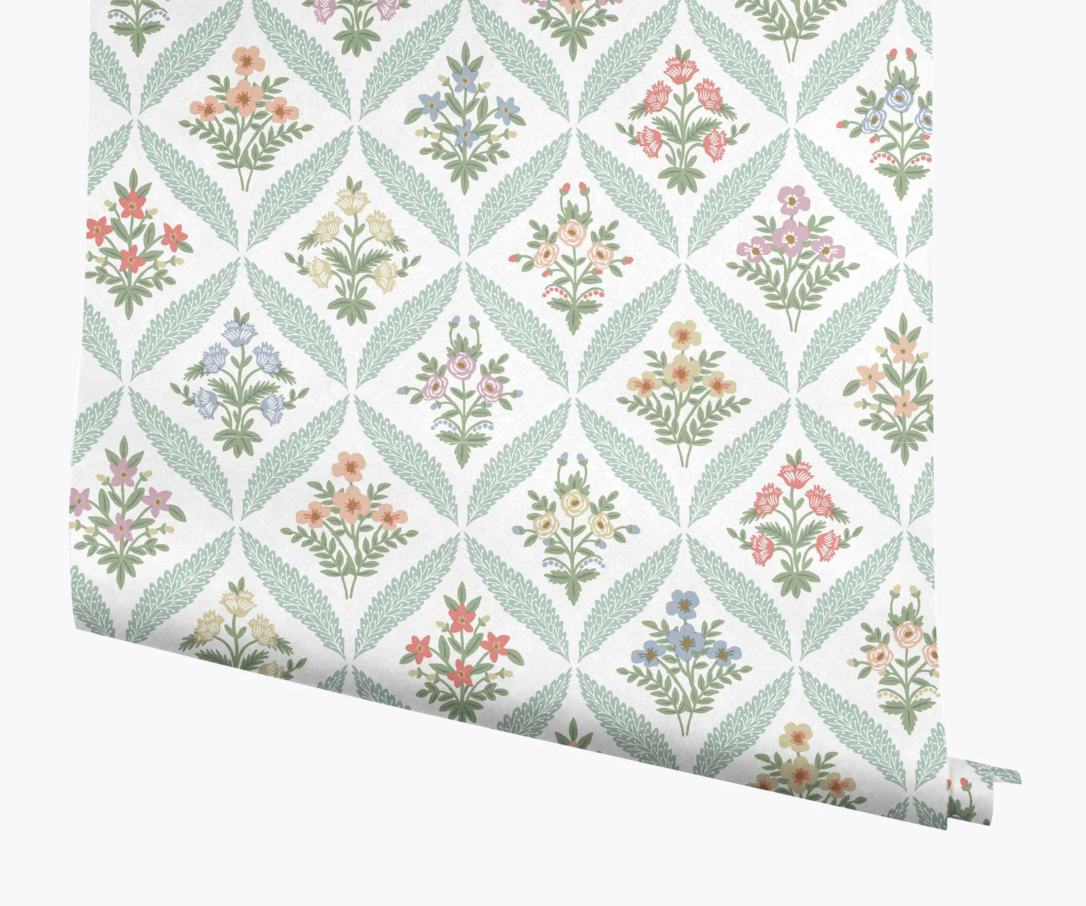 Estee Garden Wallpaper - Pastel Multi | Rifle Paper Co.