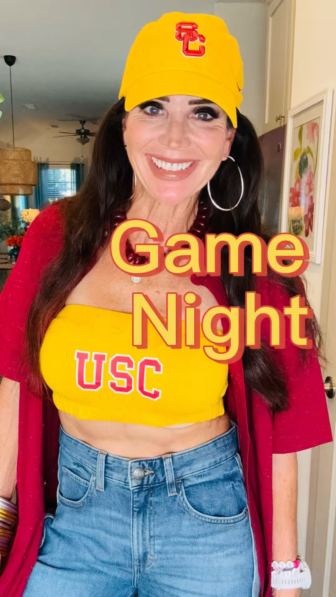 Game Night OOTN ideas for college football! 🏈 ❤️💛❤️💛❤️✌🏻

#LTKxWalmart #LTKootd #LTKActive