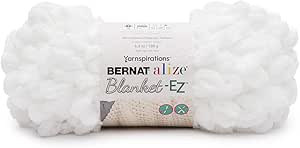 Bernat Alize Blanket-EZ Yarn, White | Amazon (US)