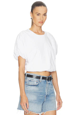 Gia Bubble Tee in Soft White | Revolve Clothing (Global)