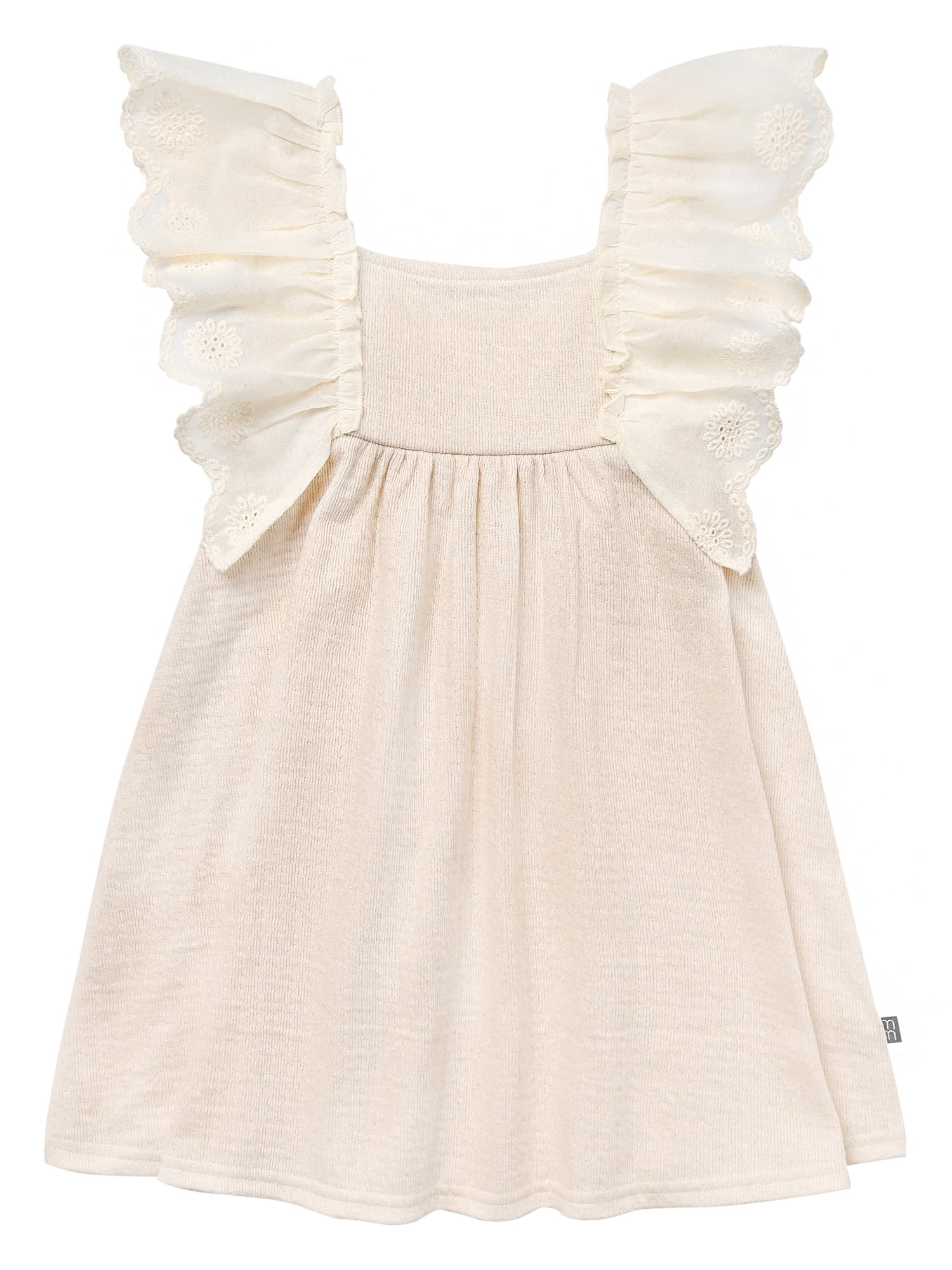 Modern Moments Toddler Girl Eyelet Ruffle Dress, Sizes 12M-5T | Walmart (US)