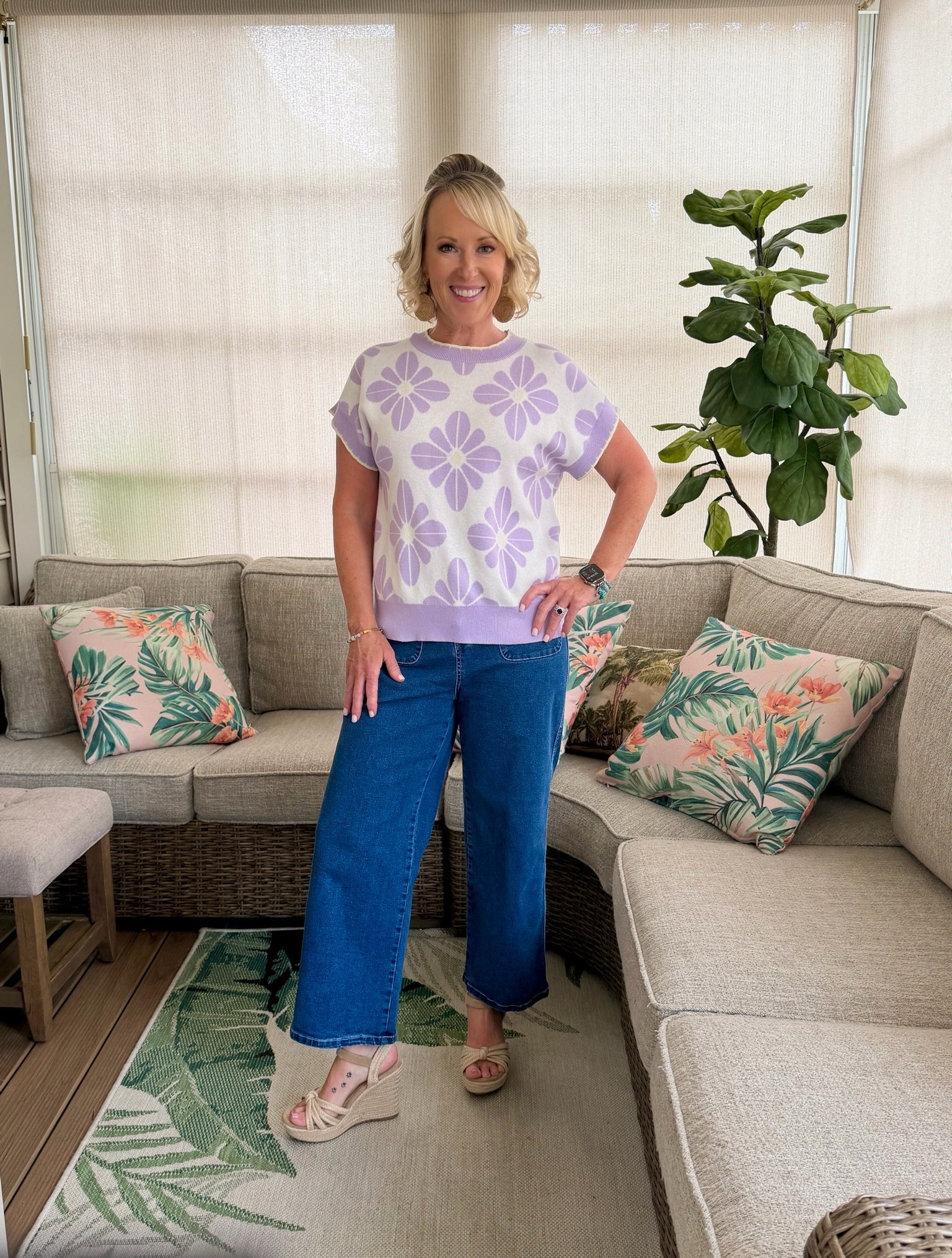 This cute pulled together look isn’t only perfect for chillier summer nights, but it’s great for wearing into fall, too! I love this printed sweater so much I had to buy it in a few of my favorite colors and the best part is it’s on sale right now! Shop my look!

#LTKootd #LTKSeasonal #LTKPetite