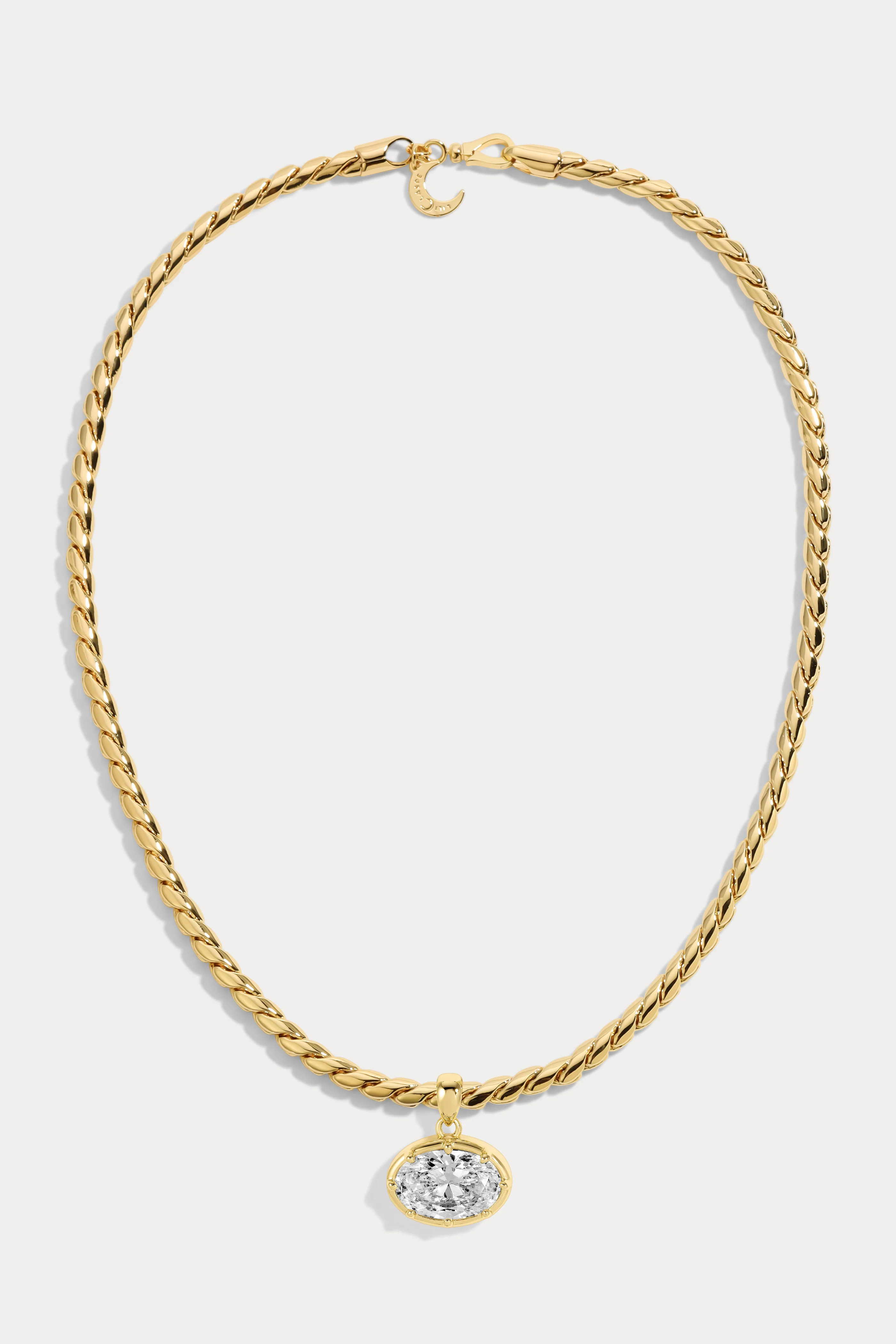Medium Bruna Oval Necklace | Lili Claspe