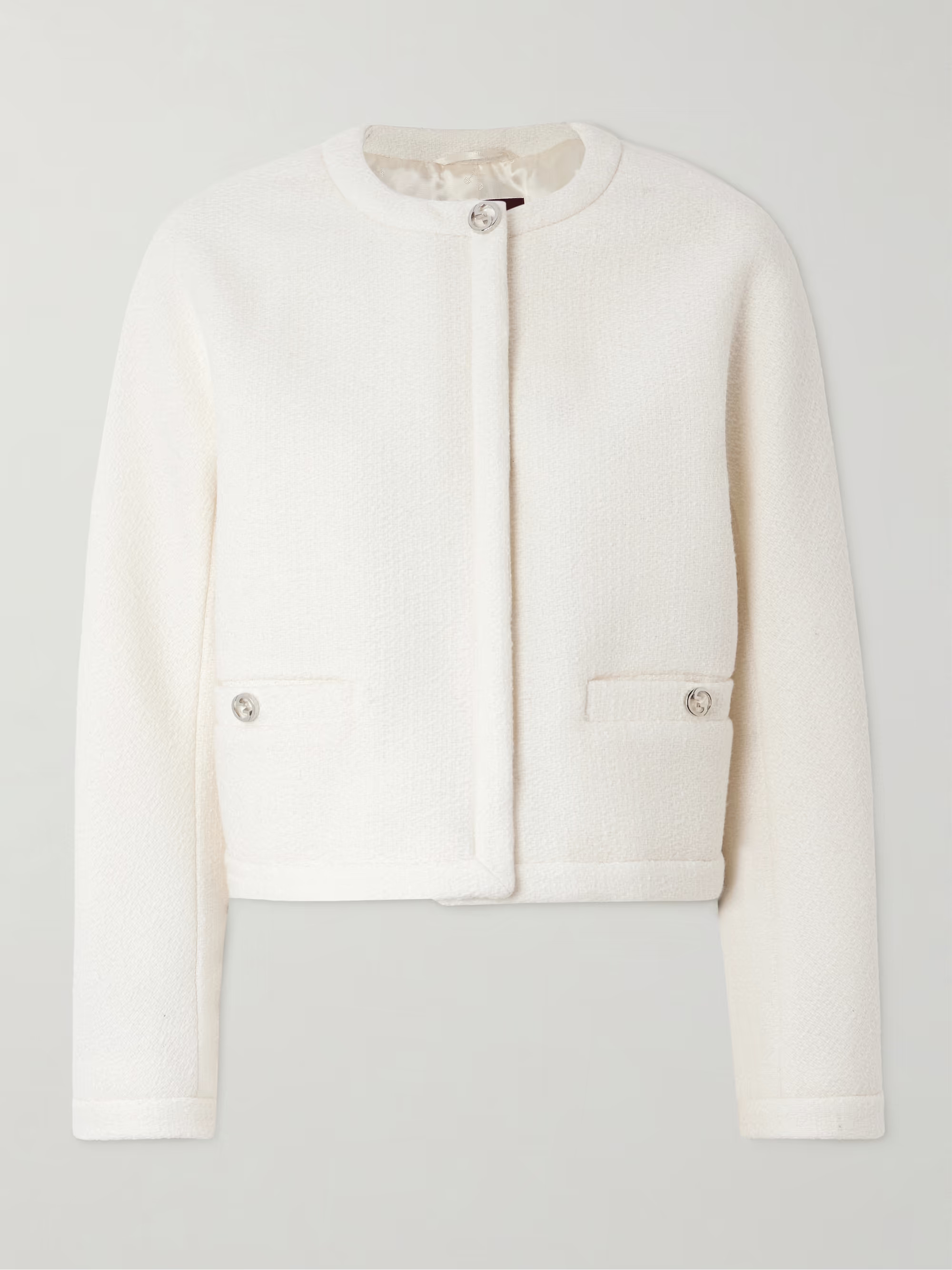 Cropped wool-blend bouclé jacket | NET-A-PORTER (UK & EU)