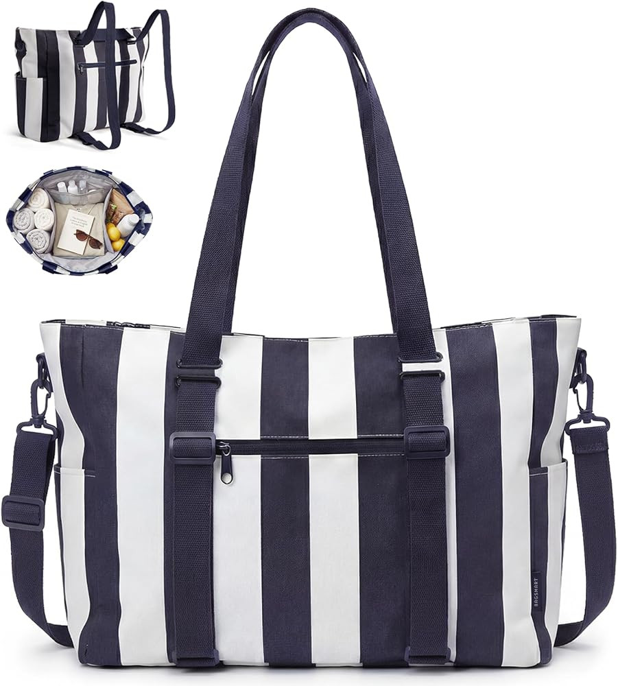BAGSMART Large Beach Bag for Women, Oversize Tote Bag for Travel/Pool/Summer | Amazon (US)