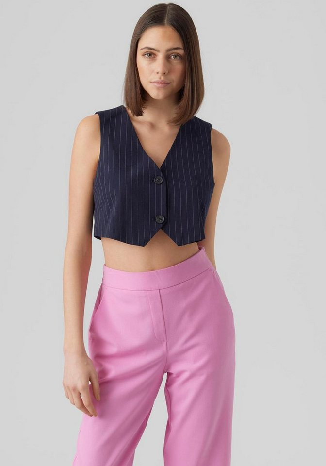 Vero Moda Anzugweste VMLISRIA SL SHORT PINSTRIPE VEST BOO mit Nadelstreifen | OTTO (DE)