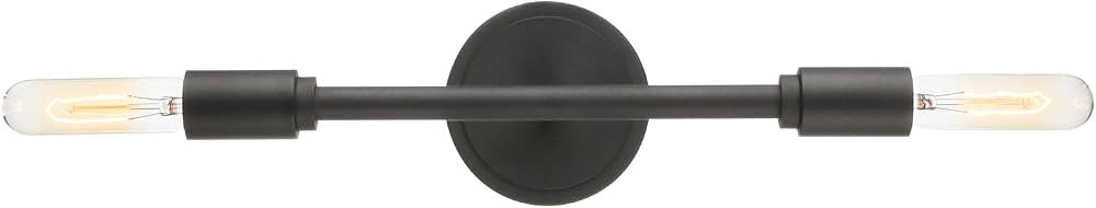 Phansthy 2 Light Vanity Light Matte Black Double Sconce Light for Hallway Kitchen Bathroom (Matte... | Amazon (US)