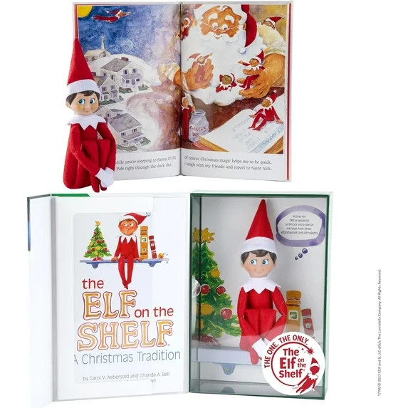 The Elf on the Shelf: A Christmas Tradition – Boy Scout Elf with Blue Eyes and Storybook | Walmart (US)