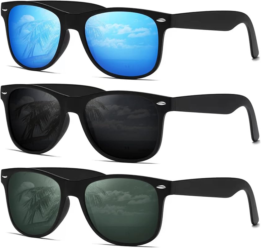 DEMIKOS Sunglasses Men Polarized Sunglasses for Womens Trendy Retro Mirror Lens for Driving Fishi... | Amazon (US)