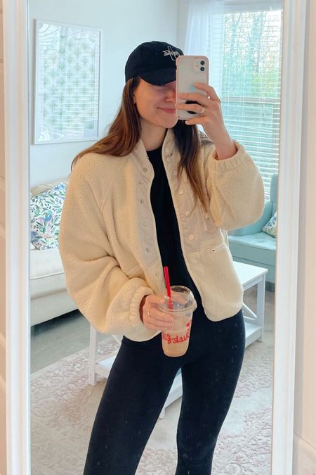 OOTD for working from home & errands! Been wearing this under $50 Amazon Prime jacket nonstop since I got it — great dupe for the FP Movement Hit the Slopes!! Sized up one size for a slightly oversized fit, wearing a Small. 

Amazon style, Amazon fashion, Amazon Prime fashion, FP Movement, Hit the Slopes, FP Movement Dupe, athleisure, errands outfit, ootd

#LTKfindsunder50 #LTKfitness #LTKCyberWeek