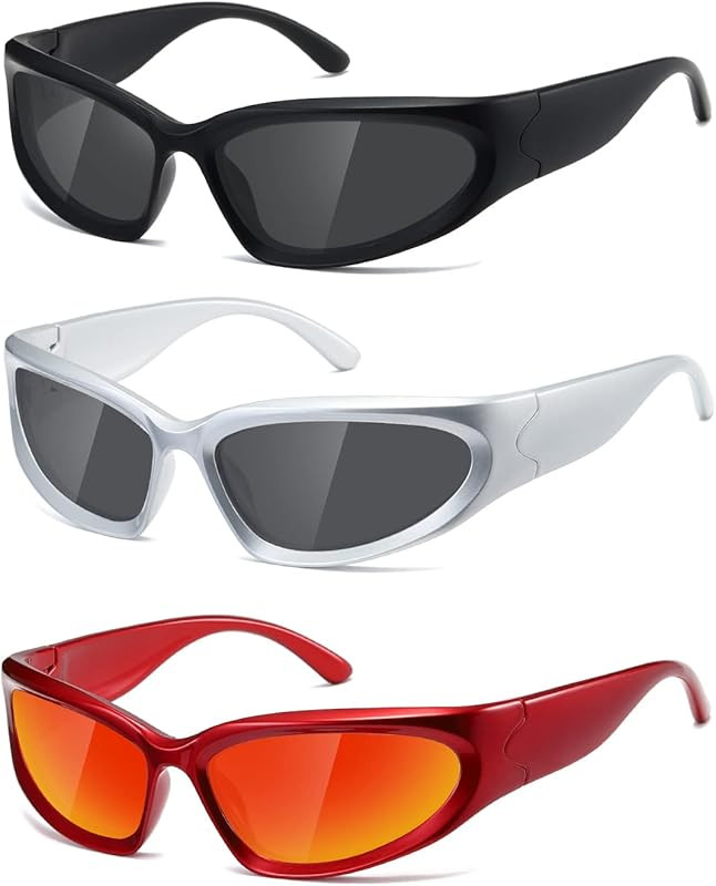 kimorn Y2K Wrap Around Polarized Sunglasses Womens men Swift Oval Fashion Sport Shades Sun Glasse... | Amazon (US)