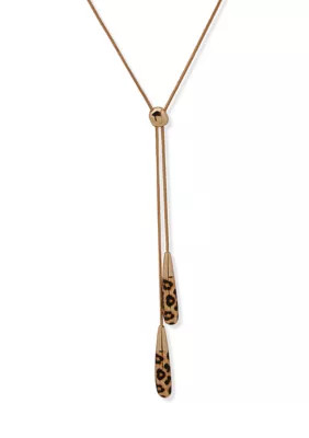 Leopard Tassel Pendant Necklace | Belk