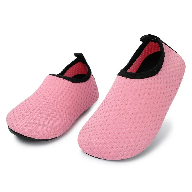Barerun Baby Boys and Girls Barefoot Swim Water Skin Shoes Aqua Socks for Beach Swim Pool Pink 12... | Walmart (US)