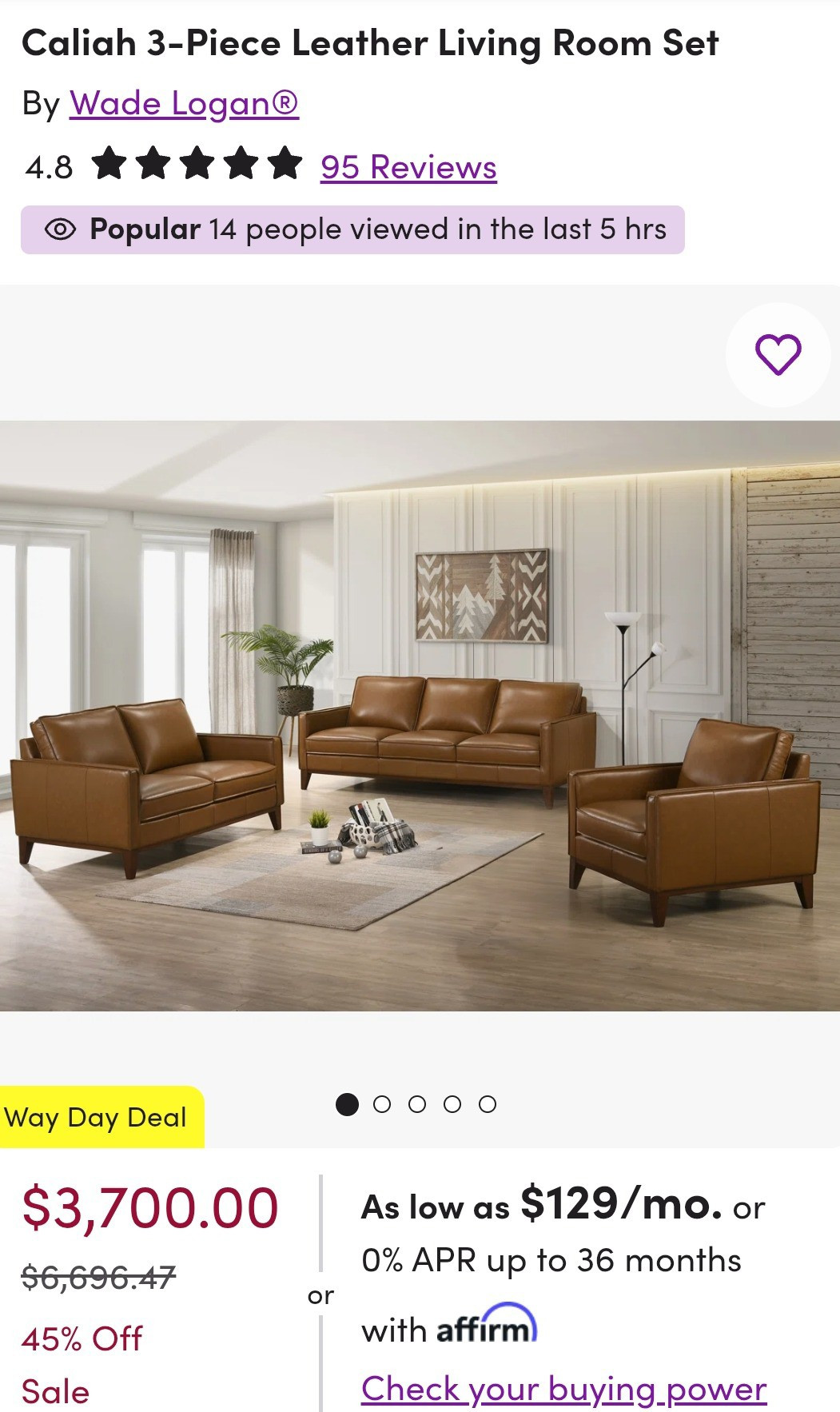 Wayfair WayDay is ending TONIGHT 🚨🔥 Flash deals are LIVE, stock is LIMITED & best pieces are selling FAST! Don’t miss up to 80% OFF on stunning living room sets—this is your FINAL chance to grab luxury for less. Flat deals, insane discounts, and once it’s gone… it’s GONE. Shop NOW before midnight 💥#WayDay #WayfairWayDay #WayfairSale #WayDay2026 #FlashDeals #SaleEndsTonight #LastChanceDeals #LimitedStock #SellingFast #UpTo80Off #FlatDeals #MegaSale #FurnitureDeals #LivingRoomSale #LivingRoomSet #HomeDeals #HomeSale #InteriorInspo #HomeUpgrade #LuxuryForLess #AffordableLuxury #DealAlert #ShopNow #DontMissOut #ViralDeals #TrendingNow #HomeDecorDeals #WayfairFinds #WayfairDeals #WayfairLivingRoom #USAHomeDeals

#LTKSeasonal #LTKHome #LTKSaleAlert