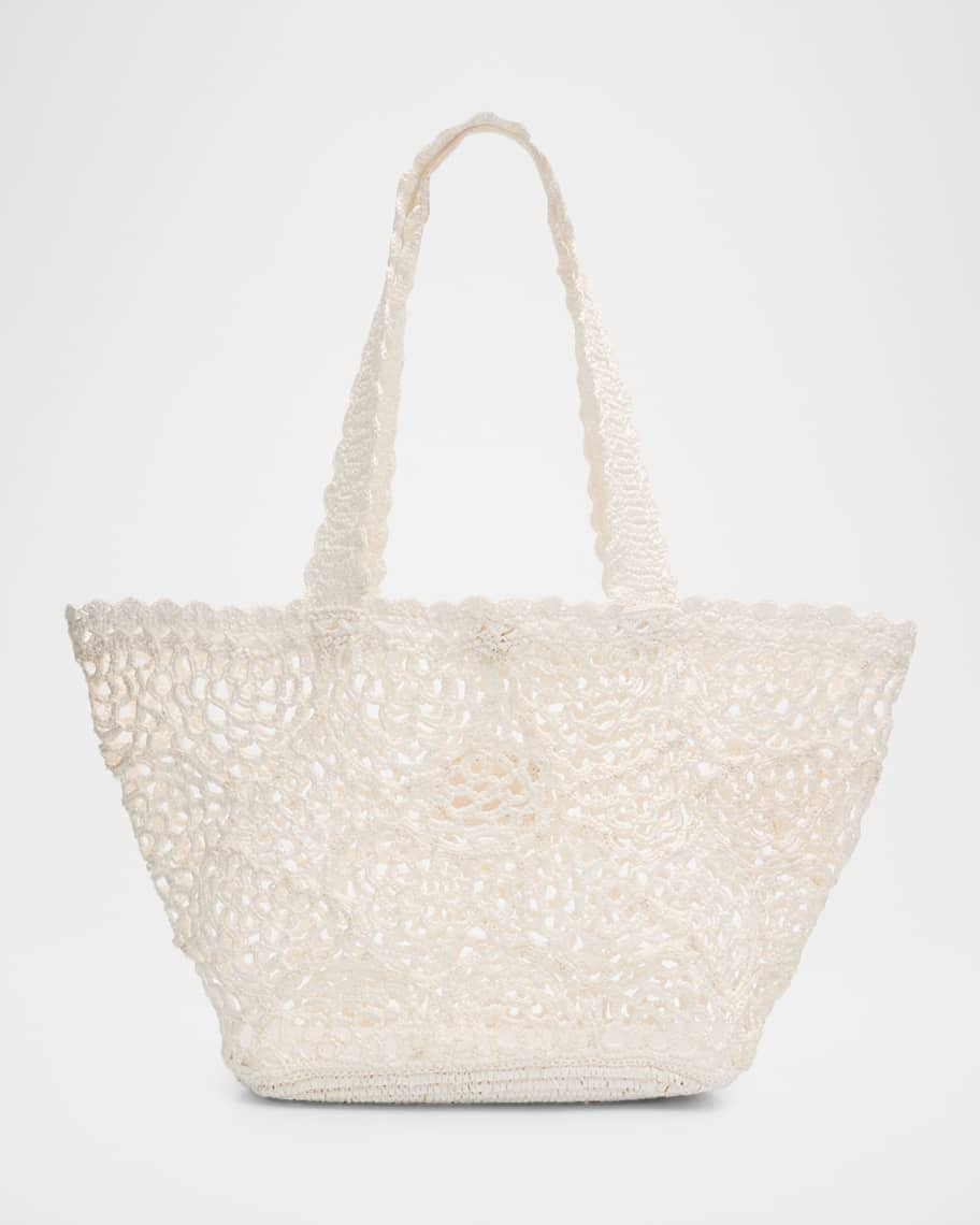 Lacera Woven Raffia Tote Bag | Neiman Marcus